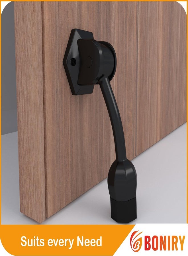 Boniry Heavy-Duty Door Stopper with Anti-Slip Rubber Base | Elegant and Durable Design for All Types of Doors (Black) - Image 3